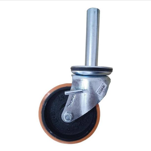 Rodizio PU C/trava em parafuso